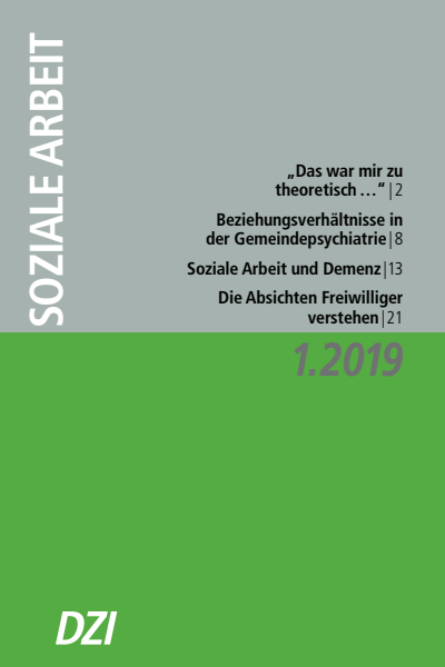 Cover of Volume: Soziale Arbeit Volume 68 (2019), Edition 1