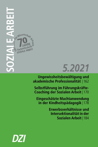 Cover of Volume: Soziale Arbeit Volume 70 (2021), Edition 5