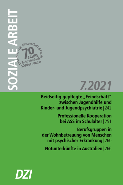 Cover of Volume: Soziale Arbeit Volume 70 (2021), Edition 7