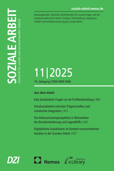 Cover of Volume: Soziale Arbeit Volume 74 (2025), Edition 11