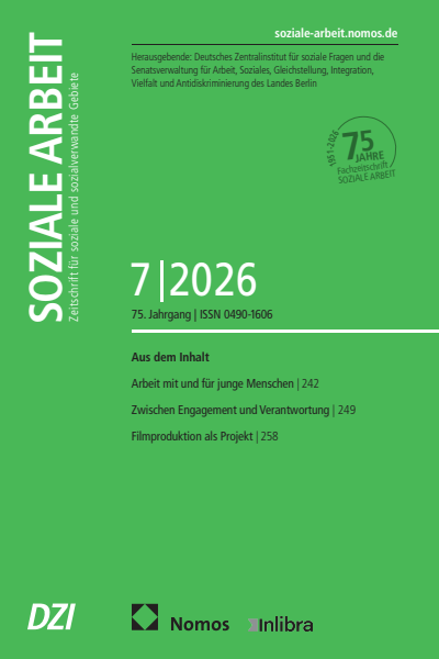 Cover der Ausgabe: Soziale Arbeit Jahrgang 75 (2026), Heft 7