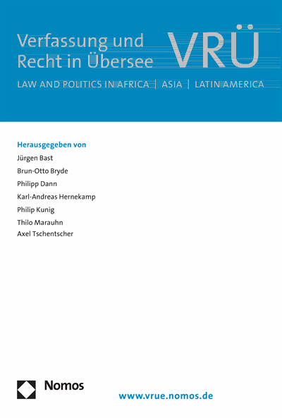 Cover of Volume: VRÜ Verfassung und Recht in Übersee Volume 34 (2001), Edition 3