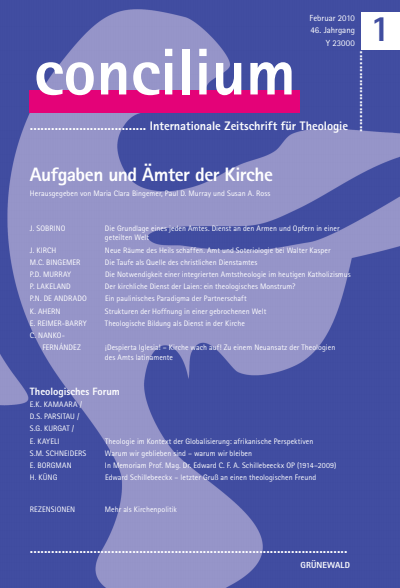 Cover of Volume: Concilium Volume 46 (2010), Edition 1