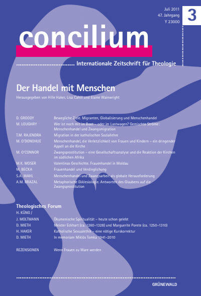 Cover der Ausgabe: Concilium Jahrgang 47 (2011), Heft 3