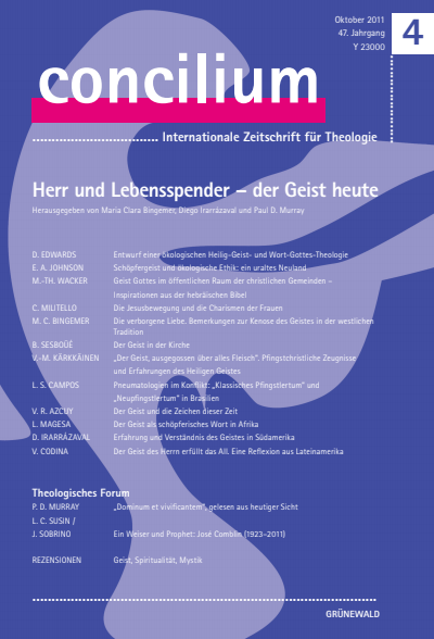 Cover der Ausgabe: Concilium Jahrgang 47 (2011), Heft 4