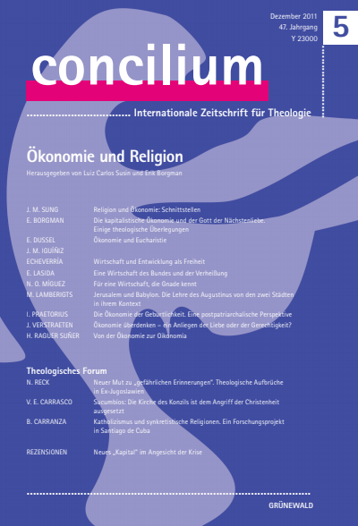 Cover der Ausgabe: Concilium Jahrgang 47 (2011), Heft 5