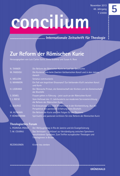 Cover of Volume: Concilium Volume 49 (2013), Edition 5
