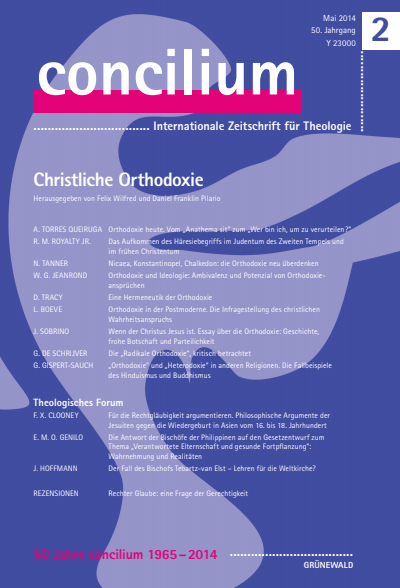 Cover of Volume: Concilium Volume 50 (2014), Edition 2