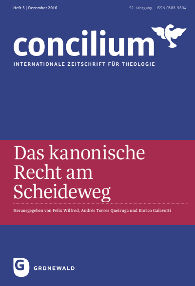 Cover of Volume: Concilium Volume 52 (2016), Edition 5