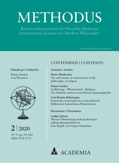 Cover der Ausgabe: Methodus Jahrgang 9 (2020), Heft 2