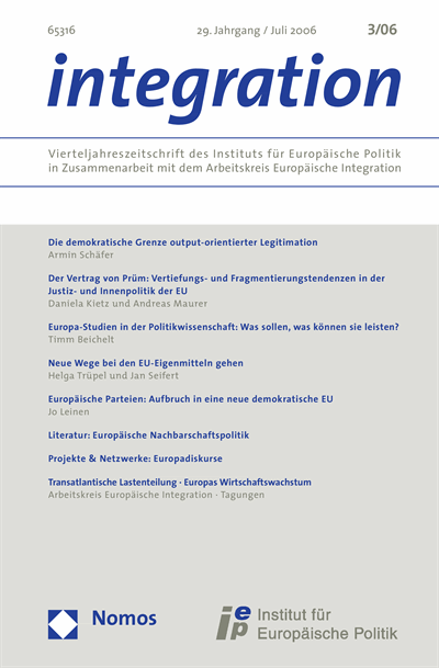 Cover of Volume: integration Volume 29 (2006), Edition 3