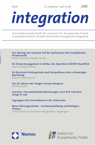 Cover of Volume: integration Volume 31 (2008), Edition 2