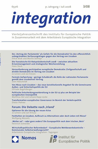 Cover of Volume: integration Volume 31 (2008), Edition 3