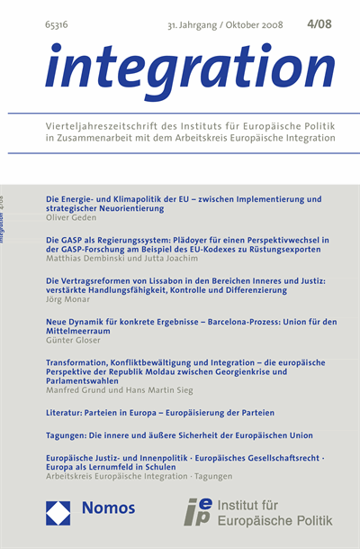 Cover of Volume: integration Volume 31 (2008), Edition 4