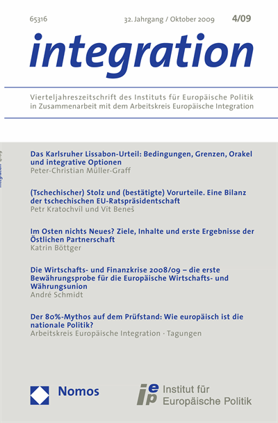 Cover of Volume: integration Volume 32 (2009), Edition 4