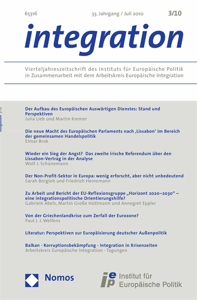 Cover of Volume: integration Volume 33 (2010), Edition 3