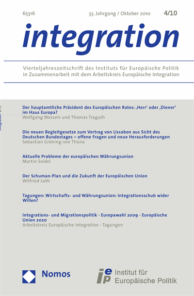 Cover of Volume: integration Volume 33 (2010), Edition 4