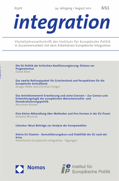 Cover of Volume: integration Volume 34 (2011), Edition 3
