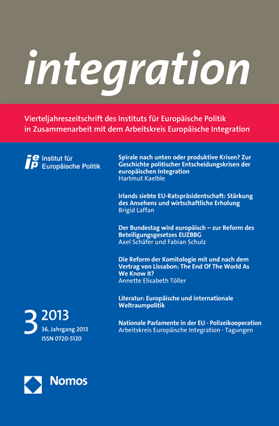 Cover of Volume: integration Volume 36 (2013), Edition 3