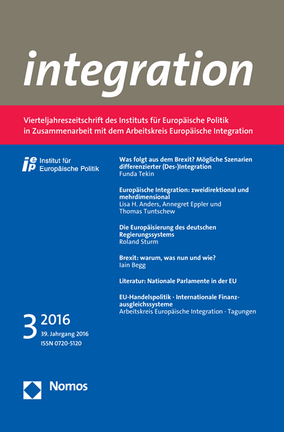 Cover of Volume: integration Volume 39 (2016), Edition 3