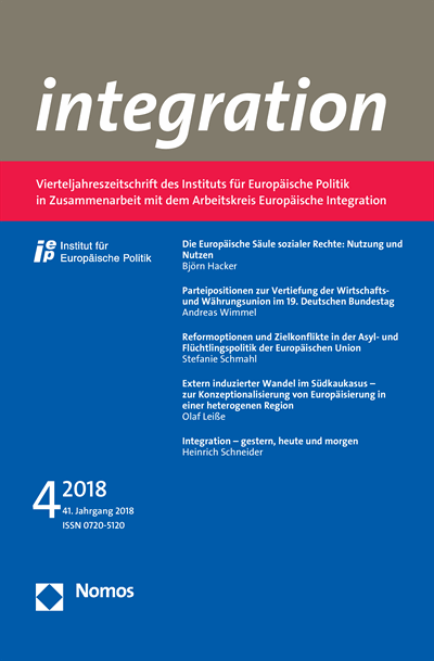 Cover of Volume: integration Volume 41 (2018), Edition 4