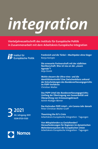 Cover der Ausgabe: integration Jahrgang 44 (2021), Heft 3