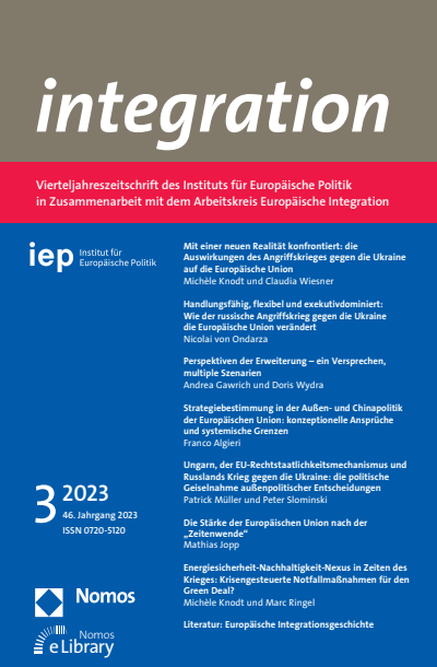 Cover der Ausgabe: integration Jahrgang 46 (2023), Heft 3