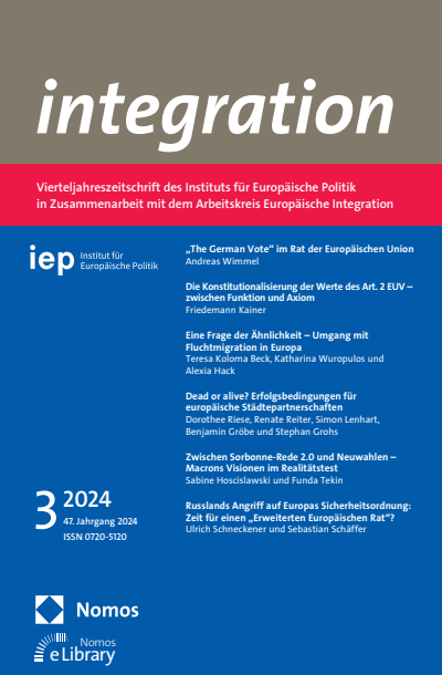 Cover of Volume: integration Volume 47 (2024), Edition 3