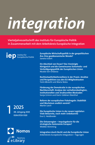 Cover of Volume: integration Volume 48 (2025), Edition 1