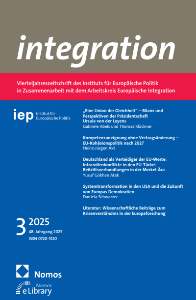 Cover der Ausgabe: integration Jahrgang 48 (2025), Heft 3