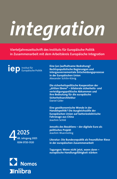Cover der Ausgabe: integration Jahrgang 48 (2025), Heft 4