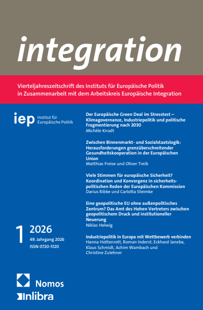 Cover of Volume: integration Volume 49 (2026), Issue 1