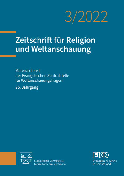 Cover of Volume: Zeitschrift für Religion und Weltanschauung (ZRW) Volume 85 (2022), Edition 3