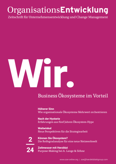 Cover der Ausgabe: Zeitschrift OrganisationsEntwicklung Jahrgang 43 (2024), Heft 2