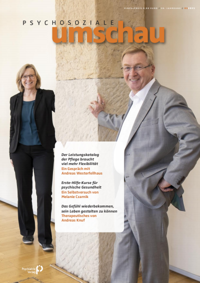 Cover der Ausgabe: Psychosoziale Umschau Jahrgang 36 (2021), Heft 1