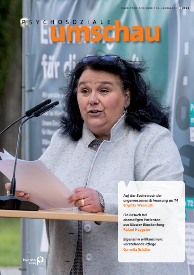 Cover der Ausgabe: Psychosoziale Umschau Jahrgang 36 (2021), Heft 3