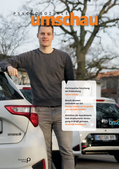 Cover der Ausgabe: Psychosoziale Umschau Jahrgang 37 (2022), Heft 2