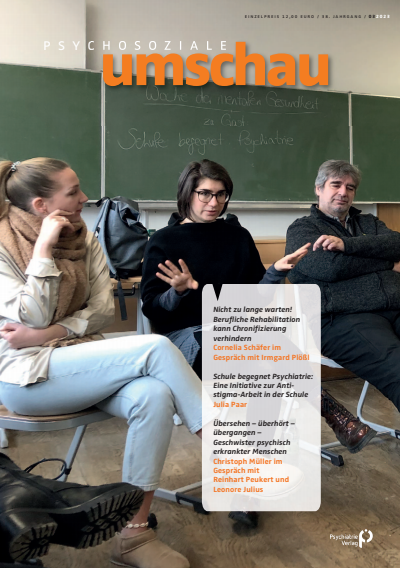 Cover of Volume: Psychosoziale Umschau Volume 38 (2023), Edition 3