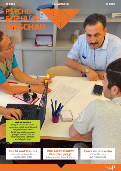 Cover der Ausgabe: Psychosoziale Umschau Jahrgang 41 (2026), Heft 1