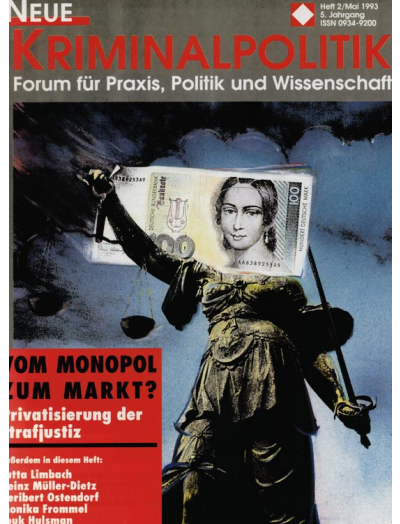 Cover der Ausgabe: NK Neue Kriminalpolitik Jahrgang 5 (1993), Heft 2