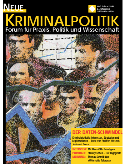 Cover der Ausgabe: NK Neue Kriminalpolitik Jahrgang 6 (1994), Heft 2