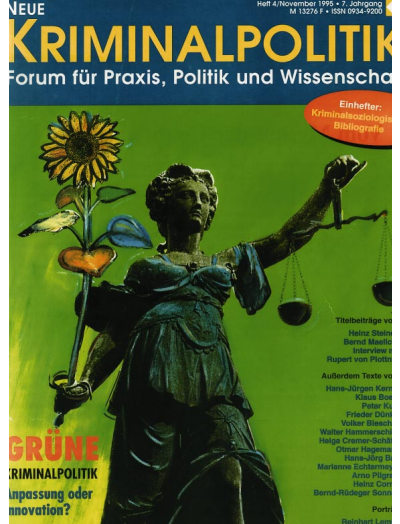 Cover der Ausgabe: NK Neue Kriminalpolitik Jahrgang 7 (1995), Heft 4