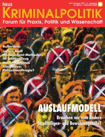 Cover der Ausgabe: NK Neue Kriminalpolitik Jahrgang 9 (1997), Heft 3