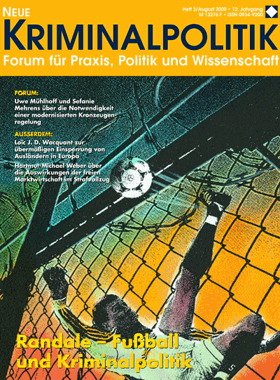 Cover of Volume: NK Neue Kriminalpolitik Volume 12 (2000), Edition 3