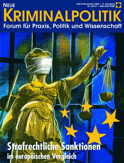 Cover of Volume: NK Neue Kriminalpolitik Volume 12 (2000), Edition 4