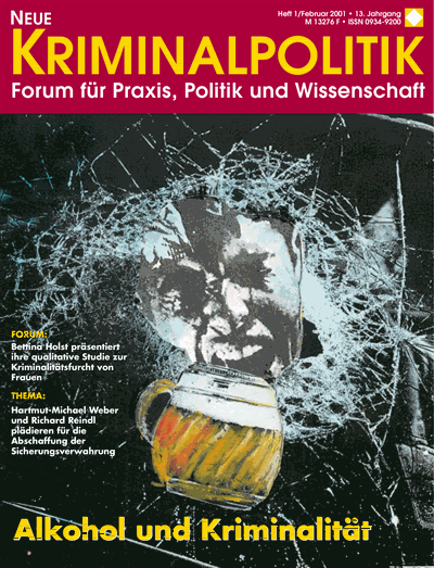 Cover of Volume: NK Neue Kriminalpolitik Volume 13 (2001), Edition 1