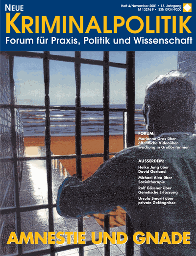Cover of Volume: NK Neue Kriminalpolitik Volume 13 (2001), Edition 4