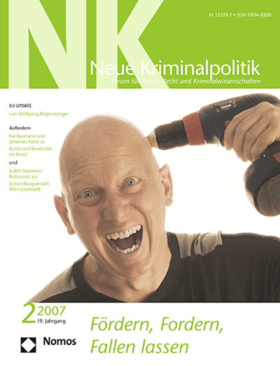 Cover der Ausgabe: NK Neue Kriminalpolitik Jahrgang 19 (2007), Heft 2