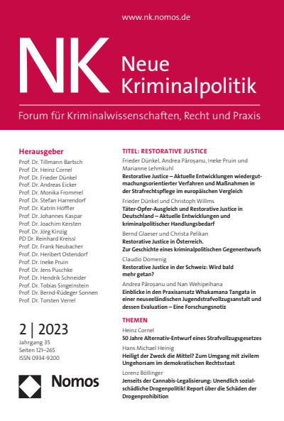 Cover der Ausgabe: NK Neue Kriminalpolitik Jahrgang 35 (2023), Heft 2