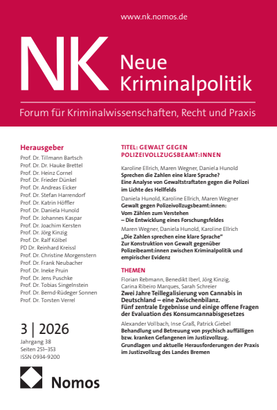 Cover of Volume: NK Neue Kriminalpolitik Volume 38 (2026), Issue 3